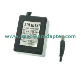 New Solidex 35-12-200C AC Power Supply Charger Adapter - Click Image to Close