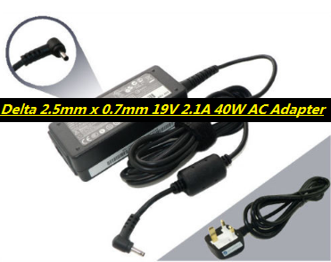 *Brand NEW* Genuine Original Delta 2.5mm x 0.7mm 19V 2.1A 40W AC Adapter Power Charger PSU