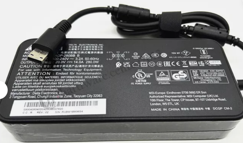 *Brand NEW*Genuine MSI Computer Vector 16 HX A14VGG-253FR 20V 14A 280W AC Adapter Power Supply