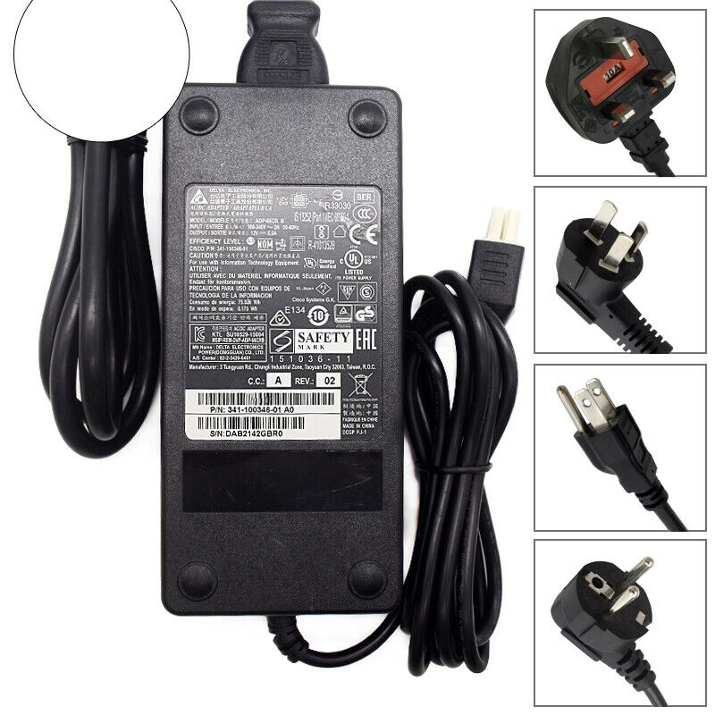 4Pin-Delta ADP-66CR B 341-100346-01 AC Power Supply Charger Adapter 12V 5.5A Modified Item: No Cou - Click Image to Close