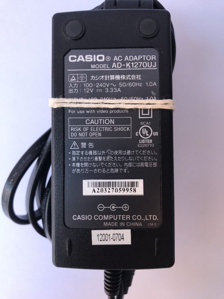 NEW 12V 3.33A Casio AD-K1270UJ AC Adapter - Click Image to Close