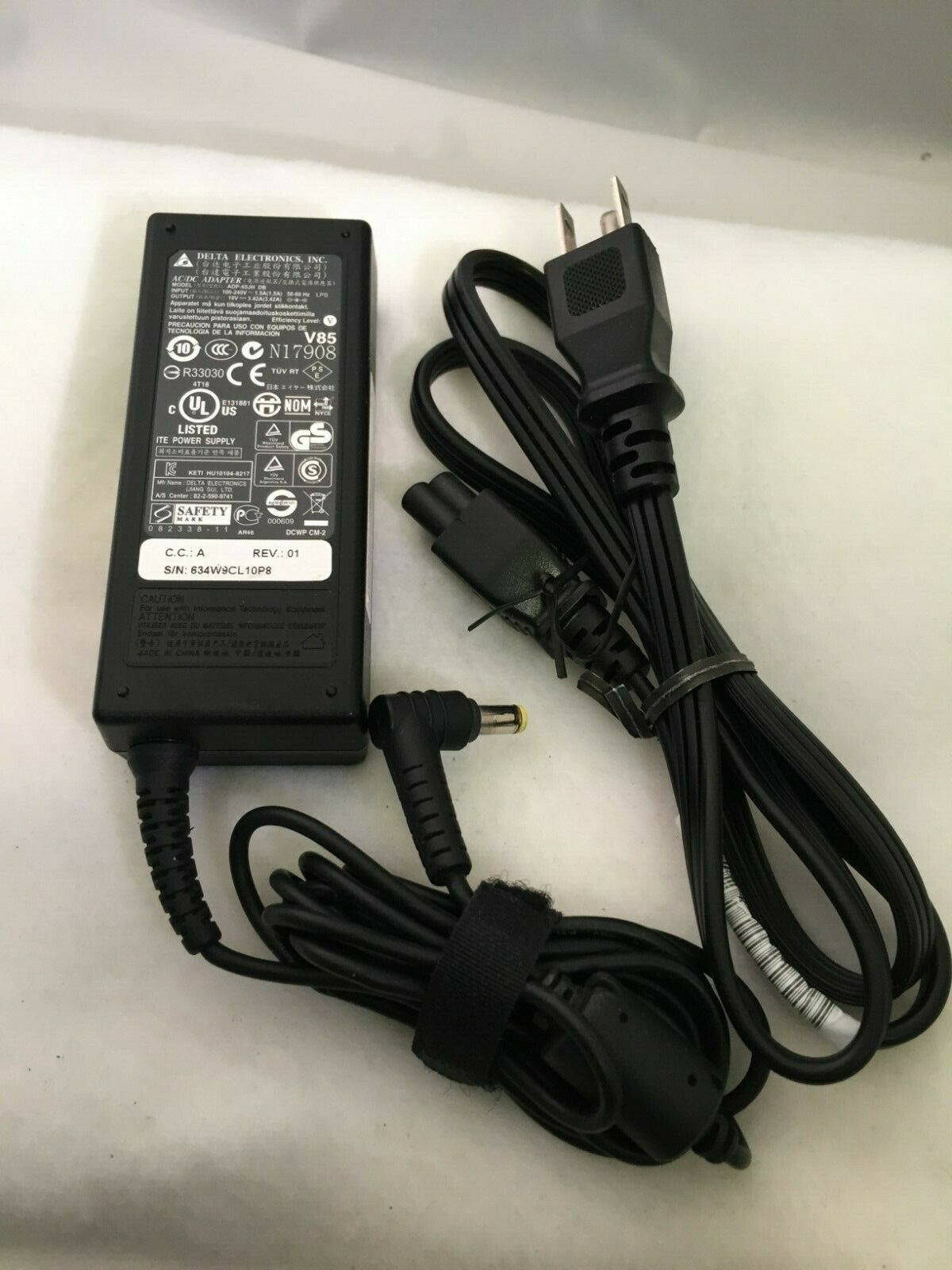 NEW 19V 3.42A Delta ADP-65JH DB ITE Power Supply AC Adapter
