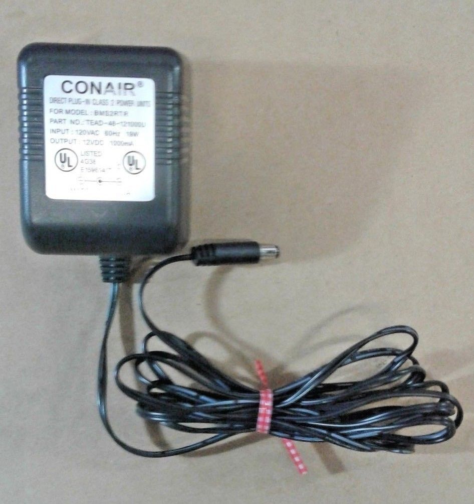 NEW 12V 1A Conair BMS2RTR AC Adapter - Click Image to Close