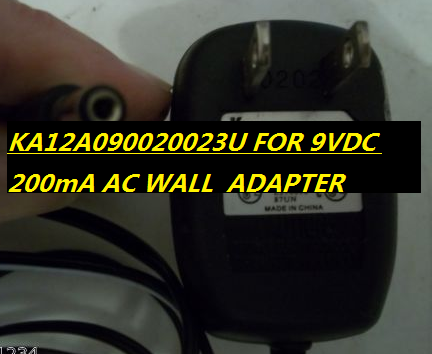 *Brand NEW*KTEC KA12A090020023U FOR 9VDC 200mA CLASS 2 TRANSFRMER AC WALL CHARGER POWER ADAPTER - Click Image to Close