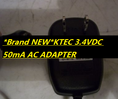 *Brand NEW*KTEC KA12D034005022U FOR 3.4VDC 50mA CLASS 2 AC WALL CHARGER POWER ADAPTER