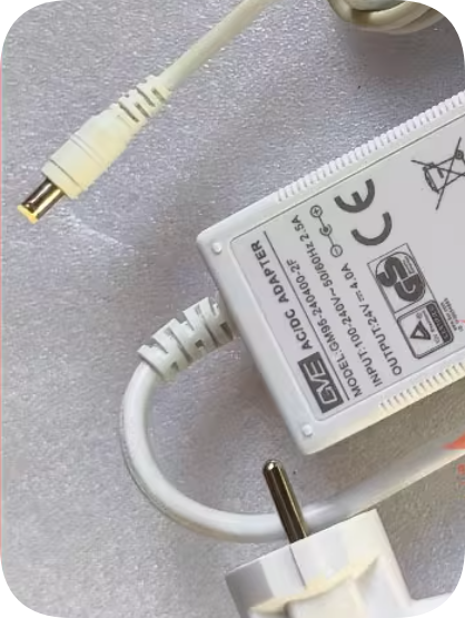 *Brand NEW*European standard GVE Crown YUDA 24V 4A power adapter GM95-240400-2F charging cable and t