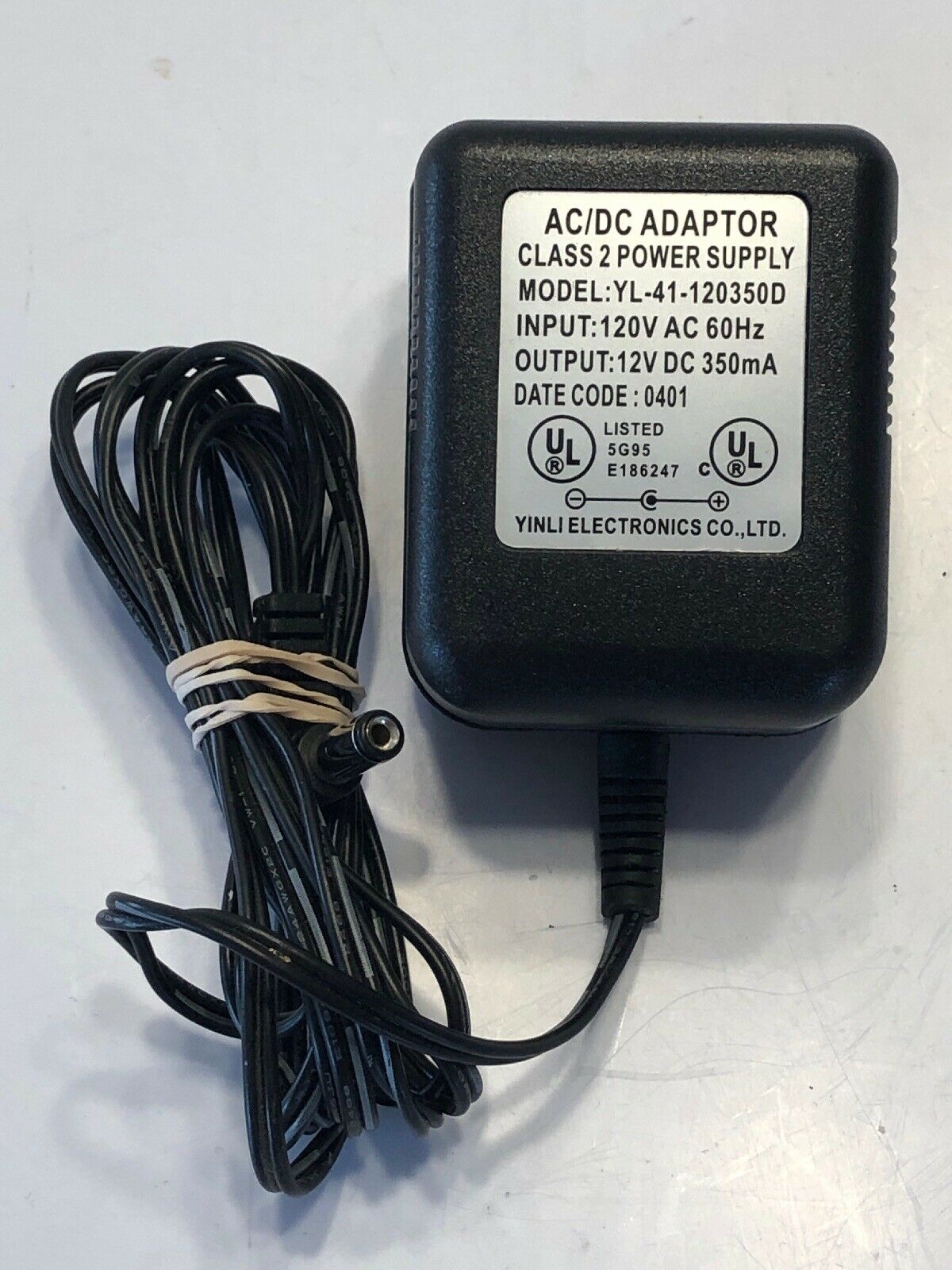 NEW 12V 350mA Yinli Electronics YL-41-120350D AC Adapter - Click Image to Close