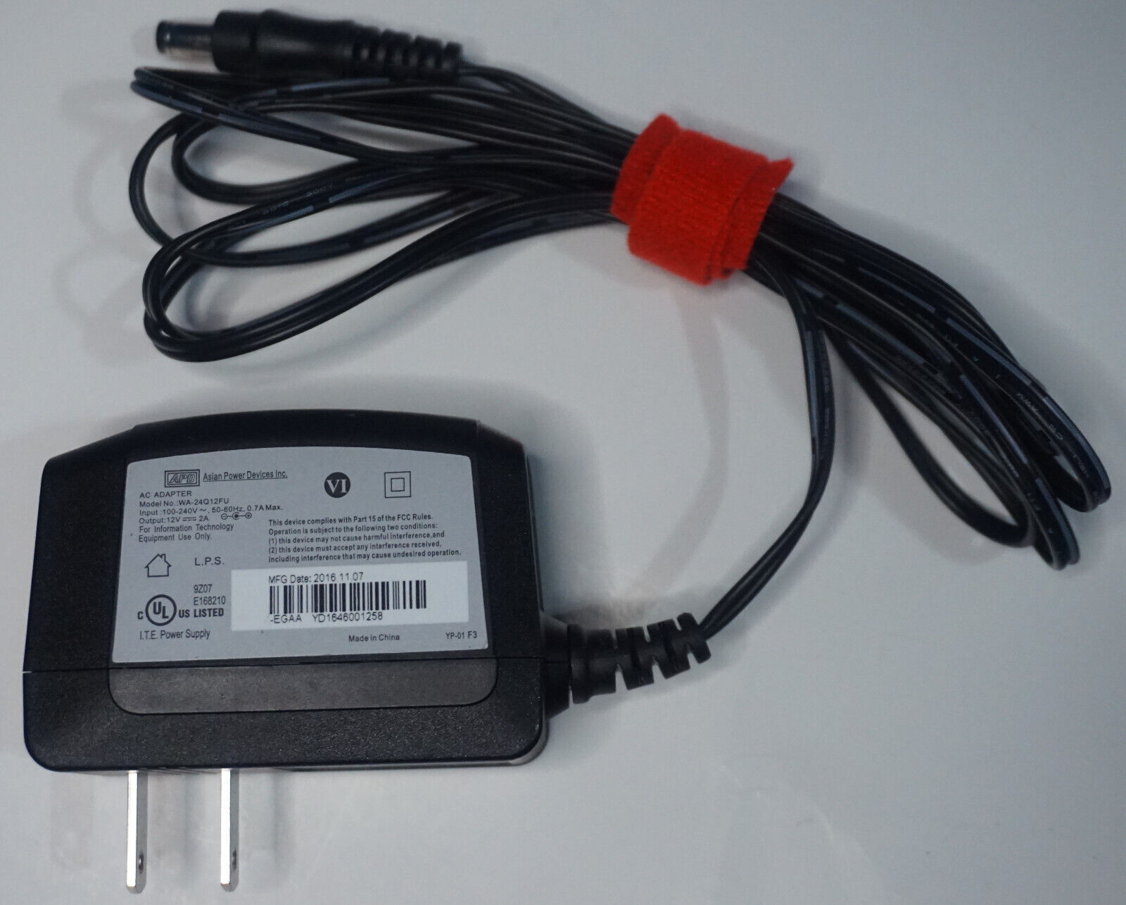 *Brand NEW*Genuine APD WA-24Q12FU 12V 2A 24W AC Adapter Power Supply