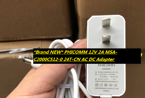 *Brand NEW* PHICOMM 12V 2A MSA-C2000C512-0 24T-CN AC DC Adapter POWER SUPPLY