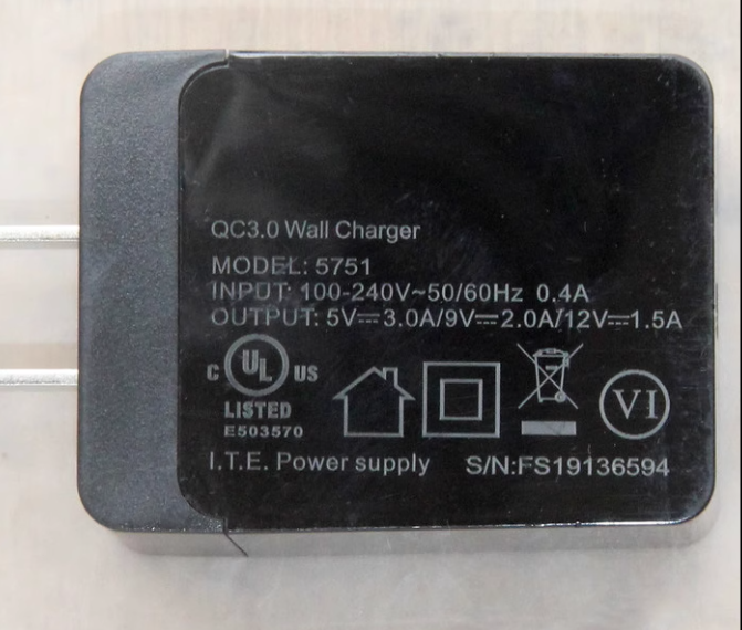 *Brand NEW* (18W) AC DC ADAPTHE tzumi 5751 DC5V3A/9V2A/12V1.5A QC3.0 POWER Supply - Click Image to Close