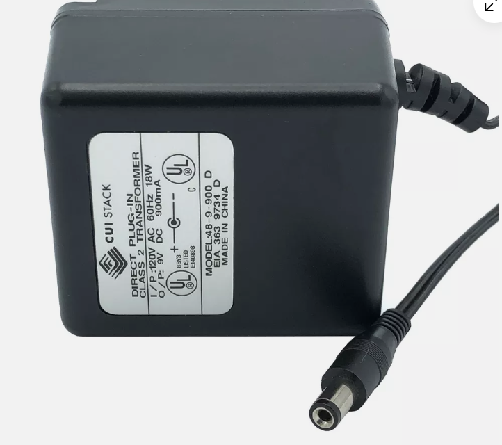 *Brand NEW*Genuine CUI Stack 9V 0.9A 8W AC/DC Adapter Direct Plug-IN 48-9-900 D Power Supply