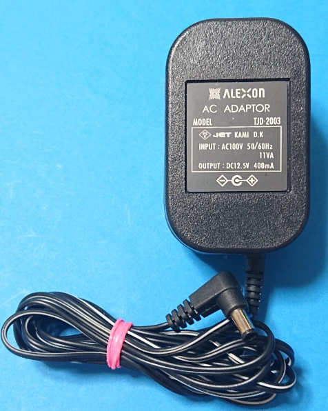 *Brand NEW*ALEXON TJD-2003 DC12.5V 400mA AC ADAPTER Power Supply - Click Image to Close