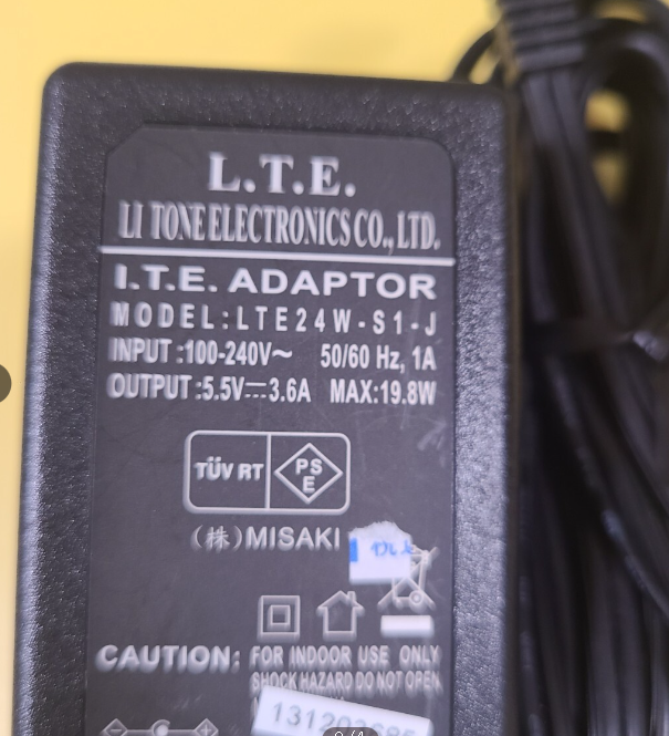 *Brand NEW* 5.5V 3.6A AC/DC ADAPTER L.T.E. LTE24W-S1-J Power Supply