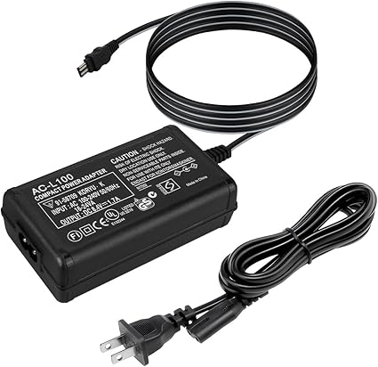 AC Power Adapter for Sony Handycam CCD-TRV108 TRV118 TRV128 TRV138 DSC-F717 DSC-F828 Cameras, Replac