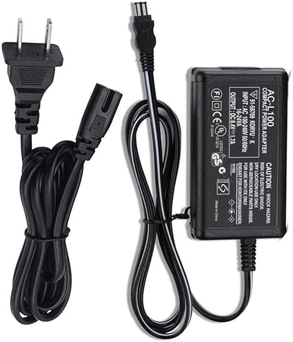 AC-L100 AC Power Supply Adapter, Replacement for Sony AC-L10A, AC-L10B, AC-L10C AC-L15A/B AC-L100C,f