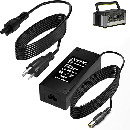 15V 60W Charger, for Goal Zero Yeti 150/400/200X/500X Portable Power Stations, and Power Adapter Cab