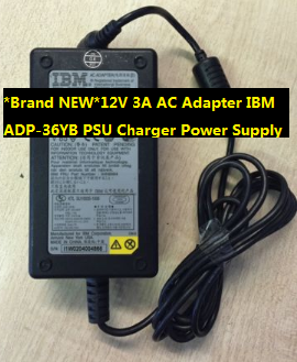 *Brand NEW*12V 3A AC Adapter IBM ADP-36YB PSU Charger Power Supply