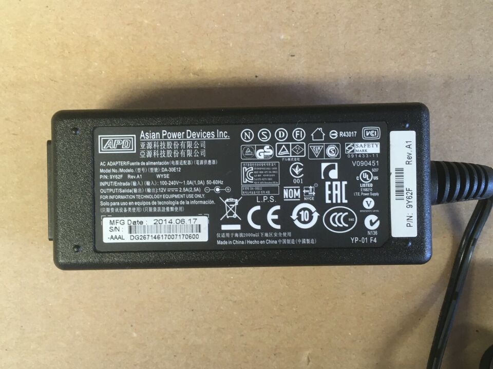 *Brand NEW*GENUINE APD DA-30E12 770375-31L 12V 2.5A 30W AC ADAPTER Power Supply