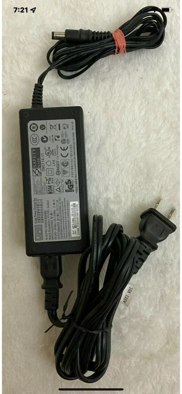 *Brand NEW*Genuine APD DA-48q12 Output 12 V 4 A Ac Adapter Power Supply