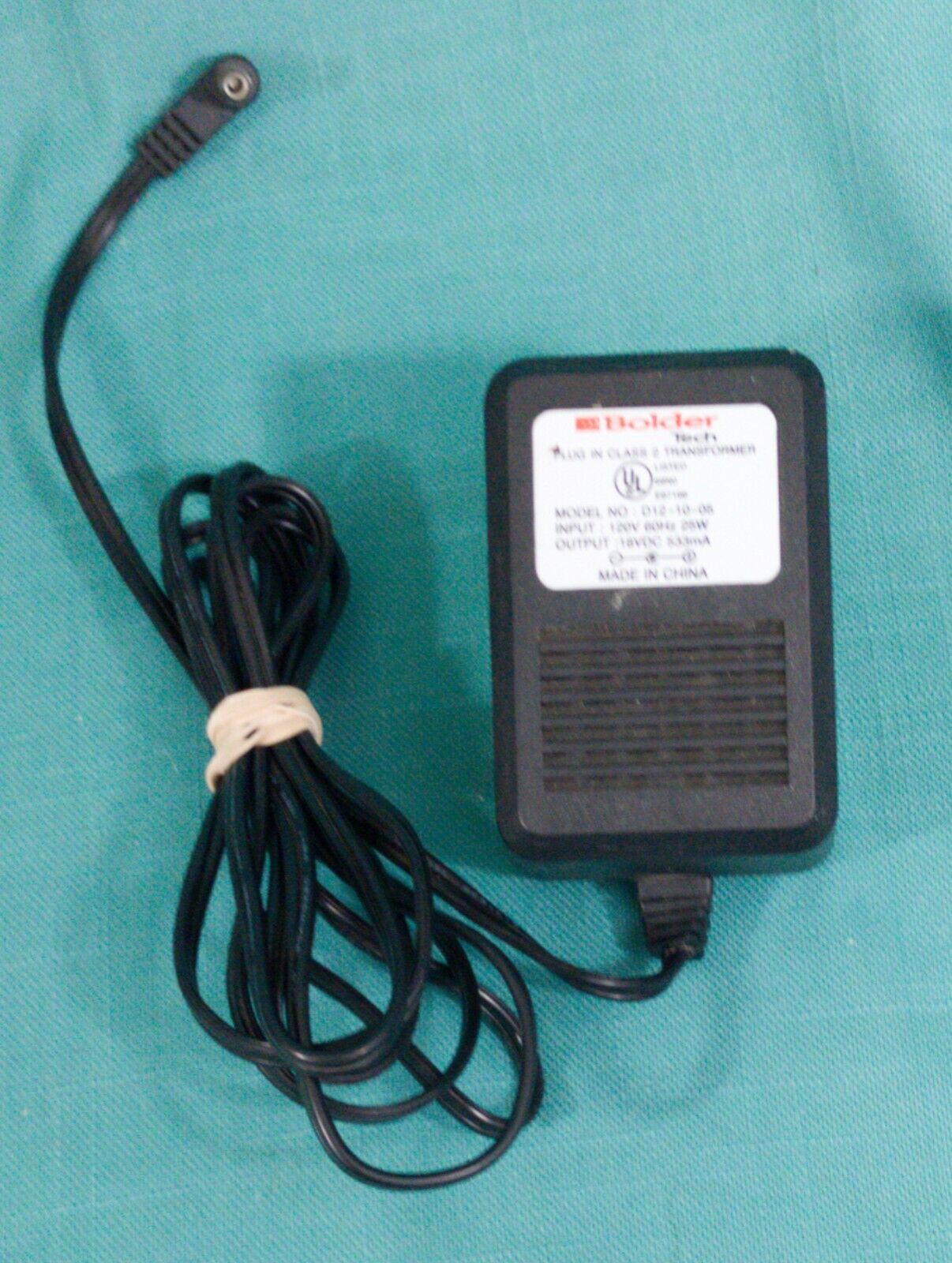 *Brand NEW* Output 18VDC AC Adapter TESTED Bolder Tech D12-10-05 Plug-In Class 2 Transformer POWER S