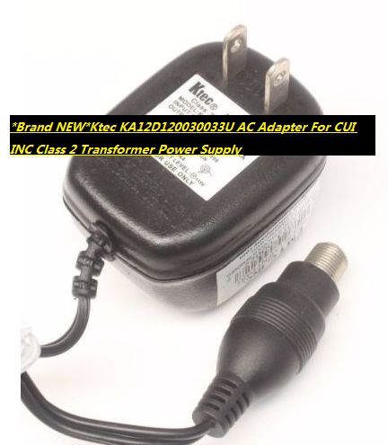 *Brand NEW*Ktec KA12D120030033U AC Adapter For CUI INC Class 2 Transformer Power Supply