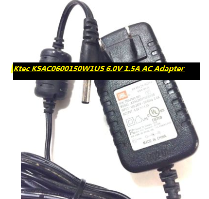 *Brand NEW*Ktec KSAC0600150W1US AC Adapter 6.0V 1.5A ID#165815 Loc D103 Charger - Click Image to Close
