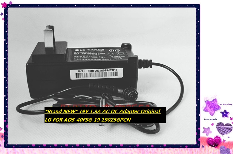 *Brand NEW* 19V 1.3A AC DC Adapter Original LG FOR ADS-40FSG-19 19025GPCN POWER SUPPLY