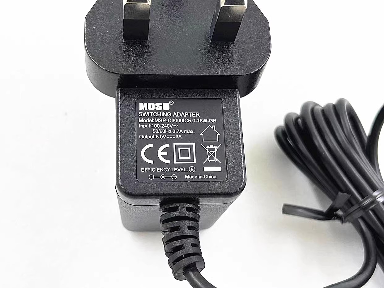 *Brand NEW* DC5V 3A AC/DC ADAPTER MOSO MSP-C3000IC5.0-18W-GB POWER Supply - Click Image to Close