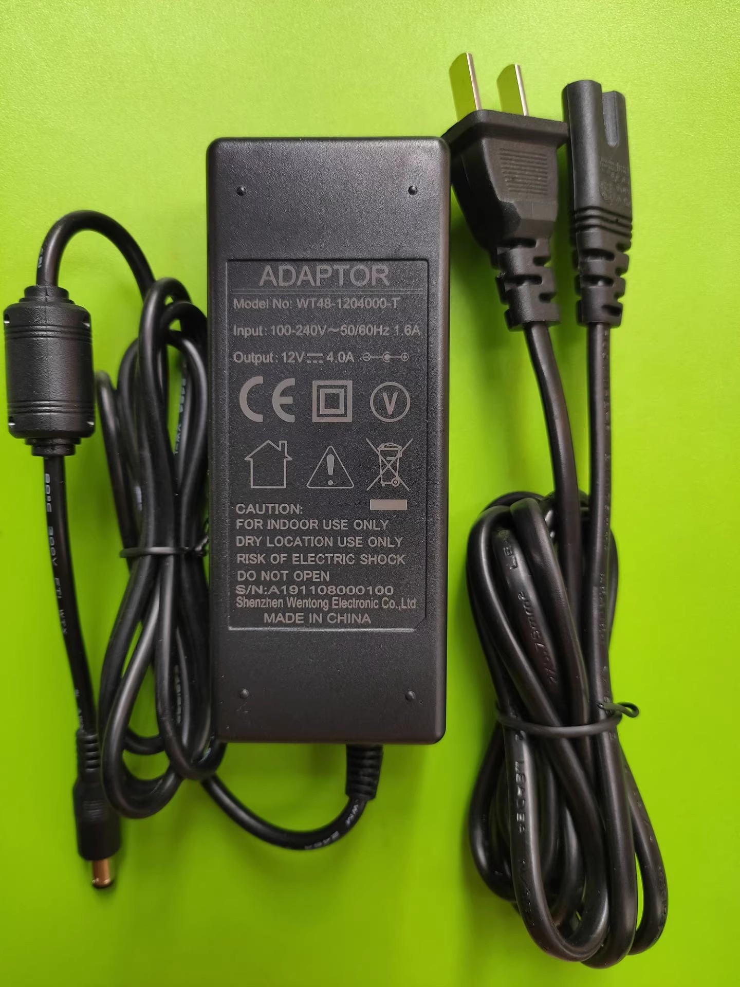 *Brand NEW*ADAPTOR 12V 4A AC DC ADAPTHE WT48-1204000-T POWER Supply