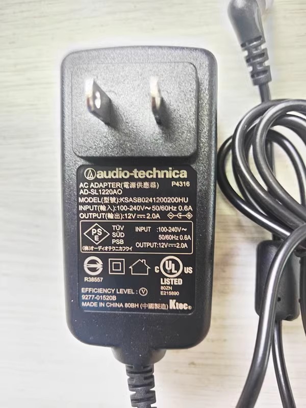 *Brand NEW*KSASB0241200200HU audio-technica 12V 2A AC DC ADAPTHE POWER Supply - Click Image to Close