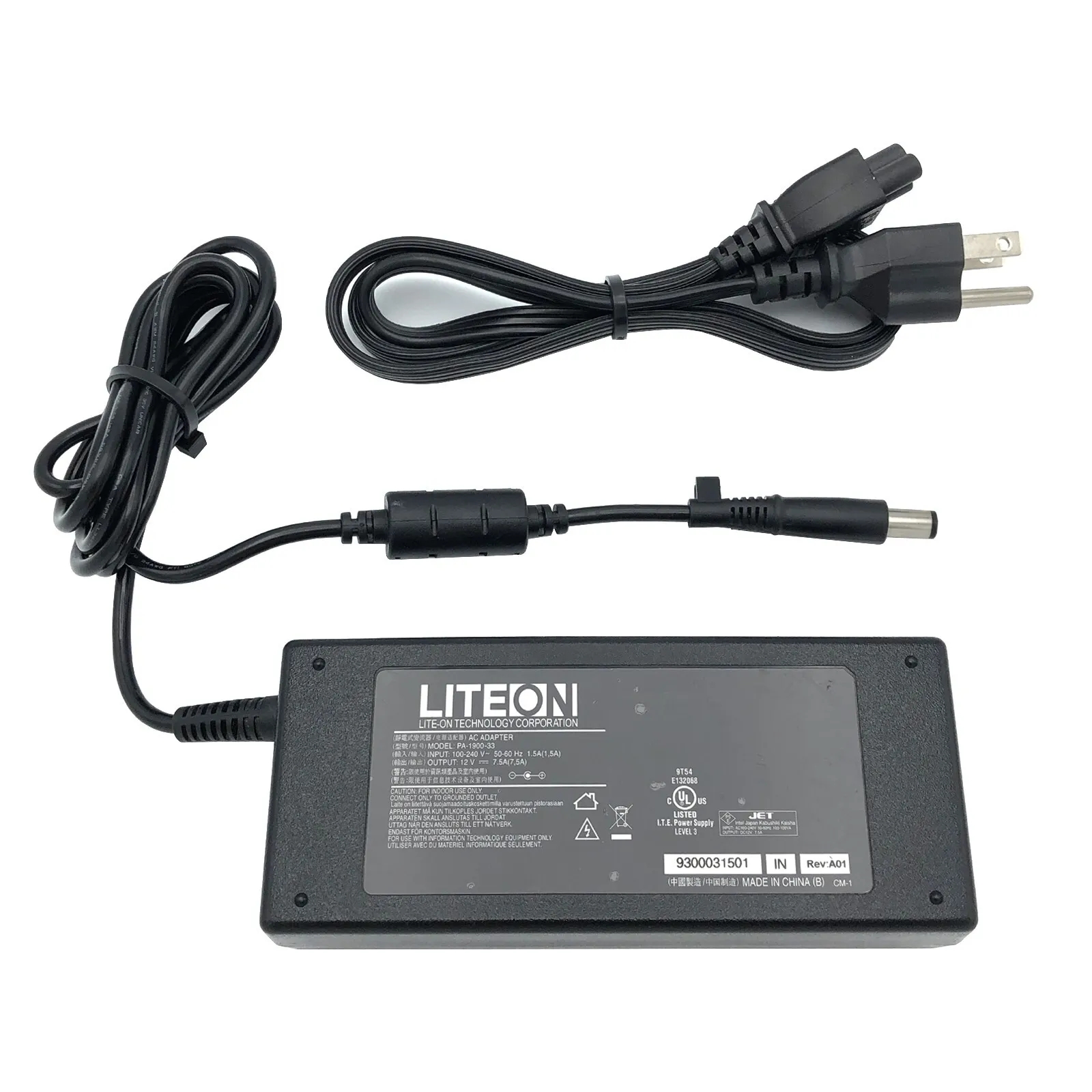 *Brand NEW*Original LiteOn 12V 7.5A 90W AC Adapter PA-1900-33 Power Supply 7.4*5.0mm