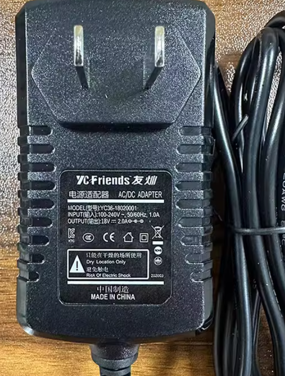 *Brand NEW*Original YC36-18020001 18V 2A 36W AC ADAPTER Power Supply
