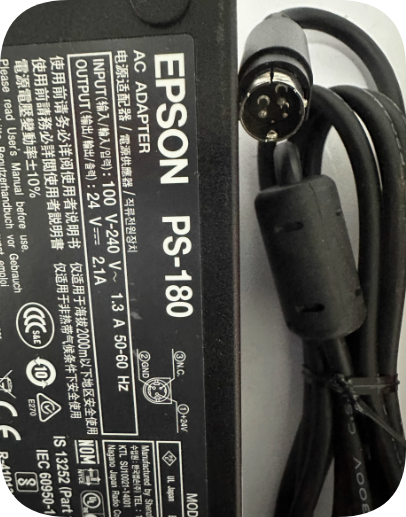*Brand NEW*Original EPSON 24V 2.1A AC ADAPTER PS-180 M159A B Power Supply