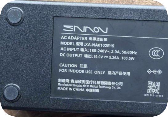 *Brand NEW*19.0V 5.26A 100.0W Compatible with XA-NA0102E19 round-hole oxygen concentrator power adap