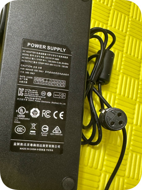 *Brand NEW* 48V 2.7A 3 holes EA11011P-4800 Aputure Amara 100D/100X Live Streaming Fill Light Photogr