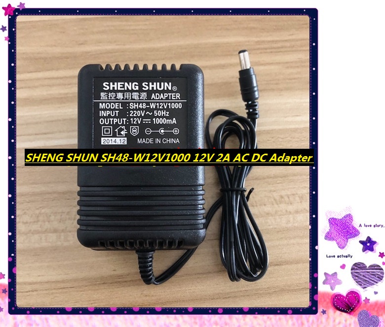 *Brand NEW* SHENG SHUN SH48-W12V1000 12V 2A AC DC Adapter POWER SUPPLY