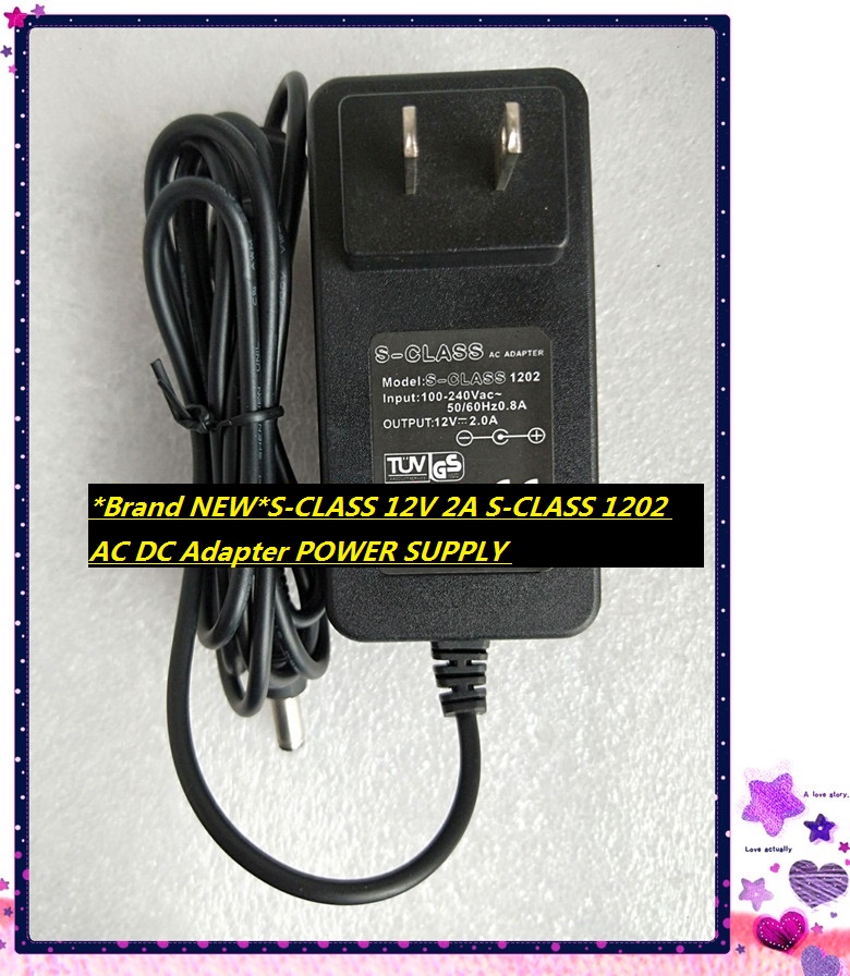 *Brand NEW*S-CLASS 12V 2A S-CLASS 1202 AC DC Adapter POWER SUPPLY