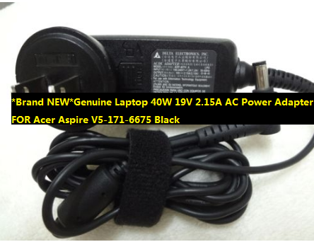 *Brand NEW*Genuine Laptop 40W 19V 2.15A AC Power Adapter FOR Acer Aspire V5-171-6675 Black