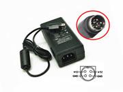 *Brand NEW*100-240V~50/60Hz 60W Genuine Soy SOY-1200500K1 12v 5A Ac Adapter For Monitor Round with 4