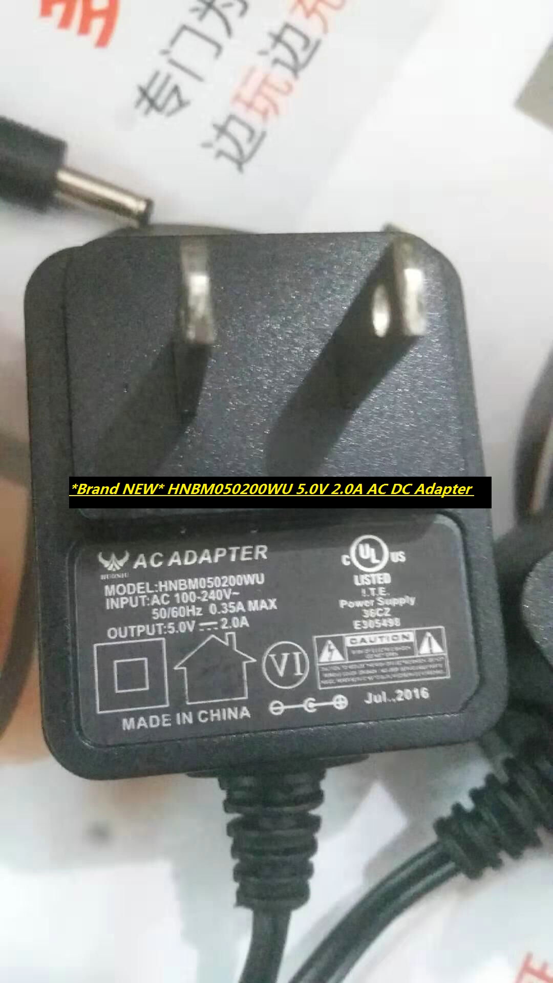 *Brand NEW* HNBM050200WU 5.0V 2.0A AC DC Adapter POWER SUPPLY