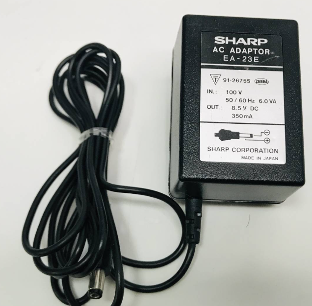 *Brand NEW* SHARP EA-23E DC8.5V 350mA AC/DC ADAPTER Power Supply - Click Image to Close