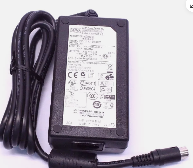 *Brand NEW*12V 1.5A AC DC Adapter Original APD DA-30C03 Power Supply Charger