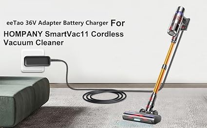 AC/DC Adapter Charger Compatible with HOMPANY SmartVac11 Smartvac 11, Laresar Ultra 7 29.6V 2500mAh