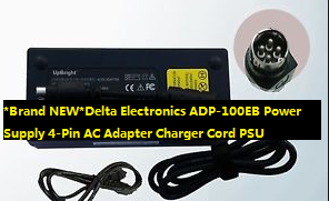 *Brand NEW*Delta Electronics ADP-100EB Power Supply 4-Pin AC Adapter Charger Cord PSU