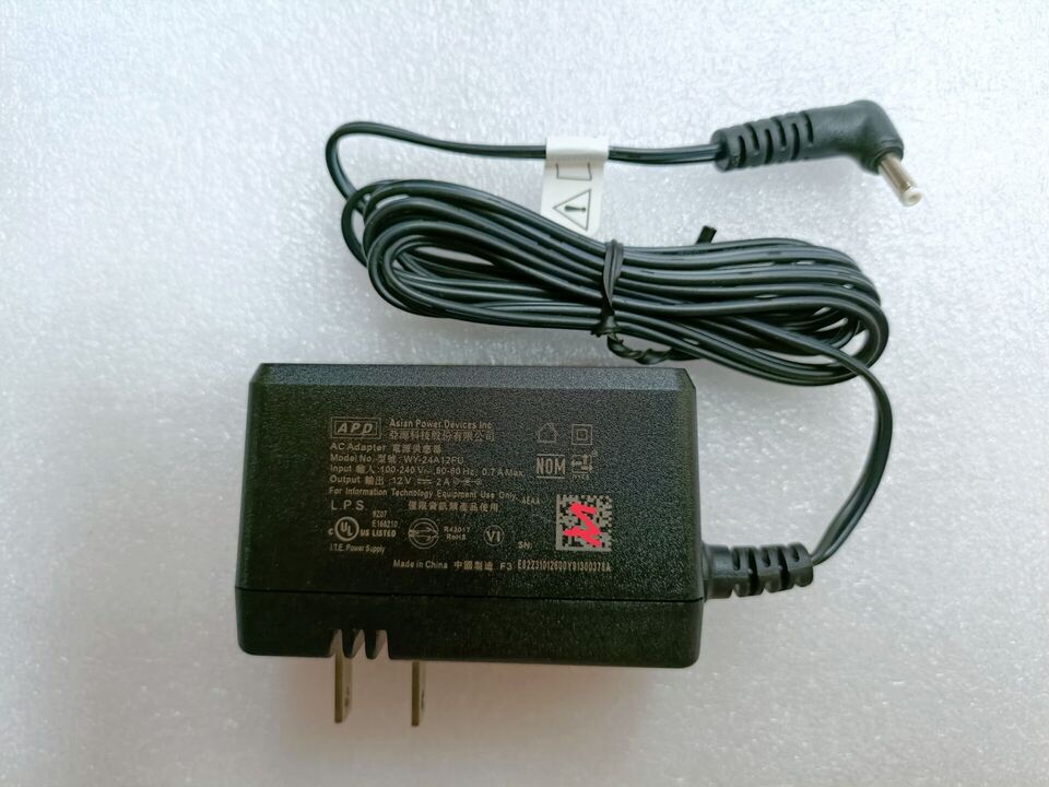 *Brand NEW*Genuine APD 12V 2A AC Adapter WY-24A12FU 3.5*1.0MM Power Supply