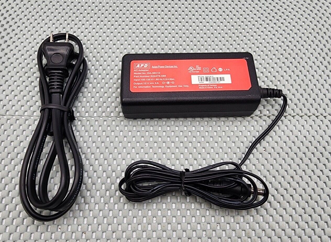 *Brand NEW*Genuine APD Verizon FiOS 12V 3A AC/DC Adapter Unit DA-36C12 Power Supply