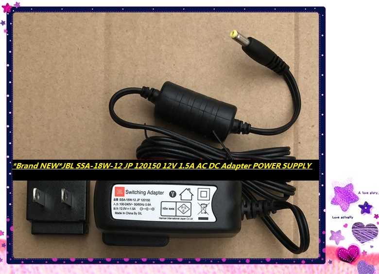 *Brand NEW*JBL SSA-18W-12 JP 120150 12V 1.5A AC DC Adapter POWER SUPPLY