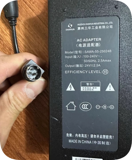 *Brand NEW*Original SANHUA 24V 2A 2.5A AC ADAPTER SAWA-55-25024B BTP-S80 SNBC Power Supply