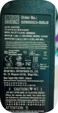 *Brand NEW*Original MW 24V 3.75A AC Adapter GST90A24-R6BJS GSA90A24-PIM Power Supply